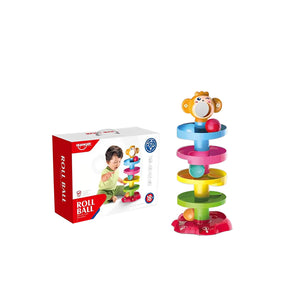 Huanger Roll & Swirl Ball Game Ramp Toy For Kids