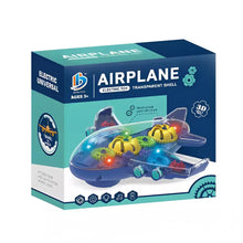 Load image into Gallery viewer, Airplane Transparent Shell Electric Toy
