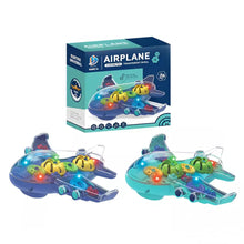 Load image into Gallery viewer, Airplane Transparent Shell Electric Toy
