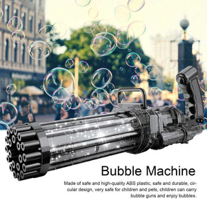 Gatling Automatic Water Bubble Gun Machine