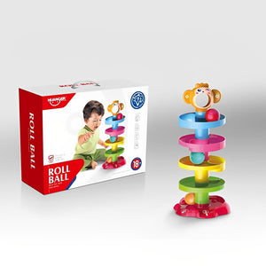 Huanger Roll & Swirl Ball Game Ramp Toy For Kids