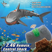 Load image into Gallery viewer, 2.4g Remote Control Shark Toy showing the range and features
