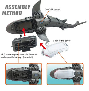 Remote Control Shark Toy assembly method