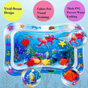 Happy Tummy Time Water Play Mat features 2