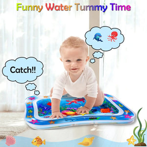 Happy Tummy Time Water Play Mat baby playing with mat