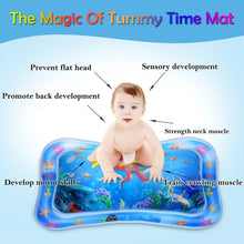 Load image into Gallery viewer, Happy Tummy Time Water Play Mat features
